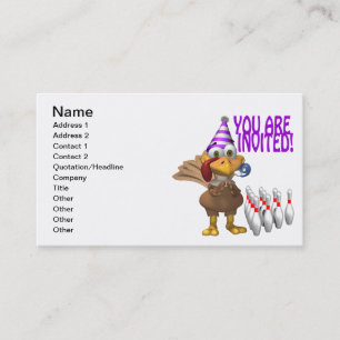 Uitnodiging voor Bowling Party