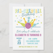 Uitnodiging voor Bowling-verjaardag (Voorkant)