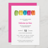 Uitnodiging voor Bridal van Bright Macaron (Voorkant / Achterkant)