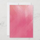 Uitnodiging voor Bright Boho Ombre Bridal (Achterkant)