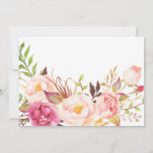 Uitnodiging voor Bright Floral Graduation party (Achterkant)