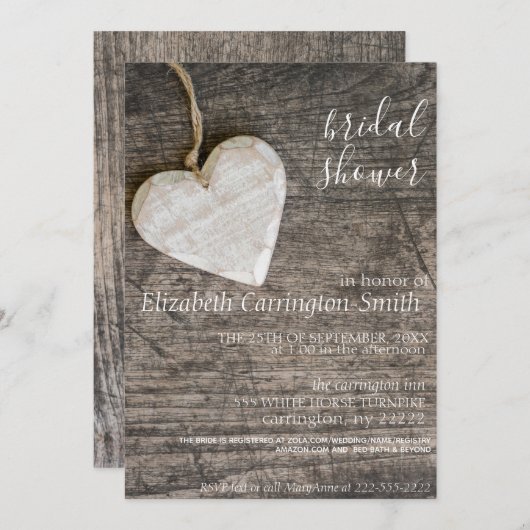 Uitnodiging voor britse douche (Voorkant / Achterkant)