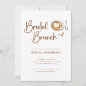 Uitnodiging voor Bruidsbruiloft koffie (Voorkant)