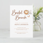 Uitnodiging voor Bruidsbruiloft koffie (Staand voorkant)