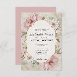 Uitnodiging voor bruidsdouche, Frans chateau-feest