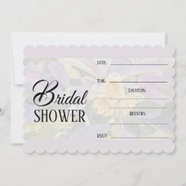 Uitnodiging voor bruidsdouche - Lila