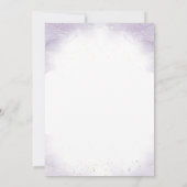 Uitnodiging voor Bruidsfeest met levenscyclus van  (Achterkant)