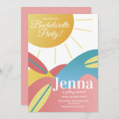 Uitnodiging voor Bruidsfeest op het Strand met Sur (Voorkant / Achterkant)