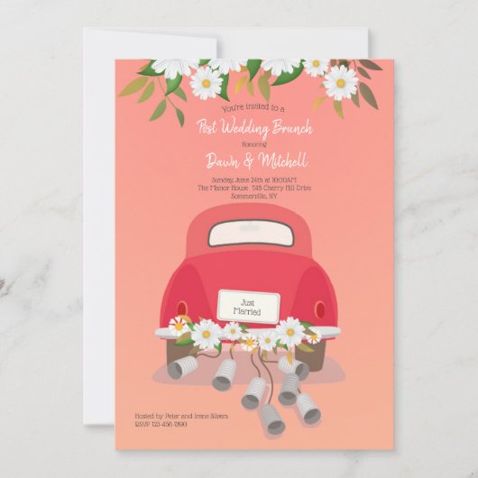 Uitnodiging voor bruidsontbijt (Voorkant)