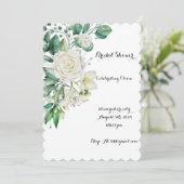 UITNODIGING VOOR BRUIDSSCHOONMAAKFEESTJE MET GROEN (Staand voorkant)