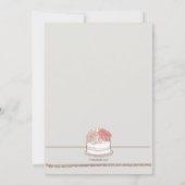 Uitnodiging voor bruidstaarten (Achterkant)