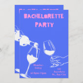 Uitnodiging voor bruidsweekend voor de bruid (Voorkant / Achterkant)