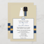 Uitnodiging voor bruiloft (Voorkant / Achterkant)