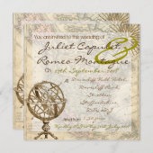 Uitnodiging voor bruiloft (Voorkant / Achterkant)