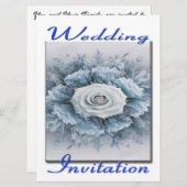 Uitnodiging voor bruiloft Boeket van bloemen (Voorkant / Achterkant)