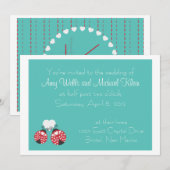 Uitnodiging voor bruiloft - Casual (Voorkant / Achterkant)