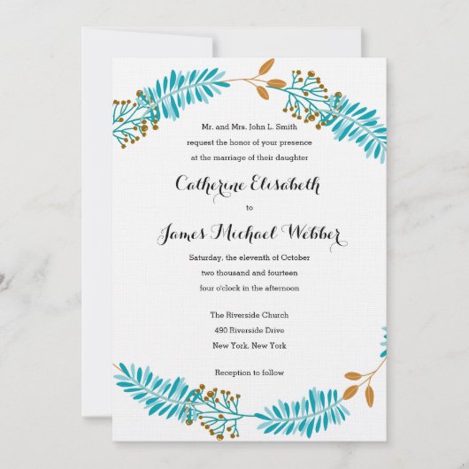 Uitnodiging voor bruiloft ontvangen door ouders va (Voorkant)