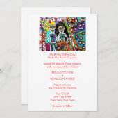 Uitnodiging voor bruiloft (rechthoek) - Dag van de (Voorkant / Achterkant)