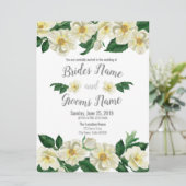 Uitnodiging voor bruiloft, Rozen van het land (Staand voorkant)