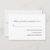 Uitnodiging voor bruiloft - RSVP | Basis (Voorkant)