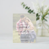 Uitnodiging voor bruiloft van foto's (Staand voorkant)