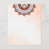 uitnodiging voor bruiloft van Indiase olifantenbu (Achterkant)