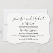 Uitnodiging voor bruiloftsfeest na de bruiloft -- (Voorkant)