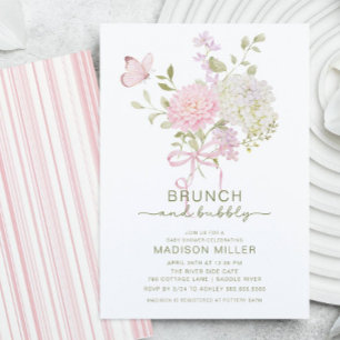 Uitnodiging voor Brunch & Bubbels Baby Shower