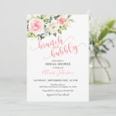 Uitnodiging voor Brunch & Bubble Bridal Shower (Staand voorkant)