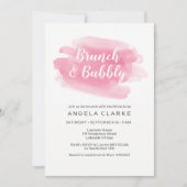 Uitnodiging voor Brunch & Bubble Bridal Shower (Voorkant)