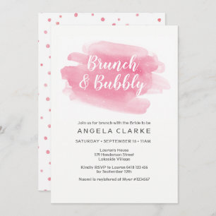 Uitnodiging voor Brunch & Bubble Bridal Shower