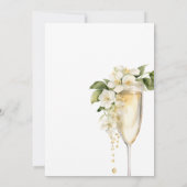 Uitnodiging voor Brunch & Bubble Bridal Shower (Achterkant)