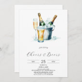 Uitnodiging voor bubbels en biertjes (Voorkant / Achterkant)