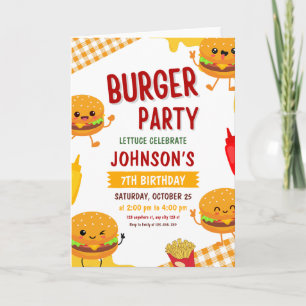 Uitnodiging voor Burgerfeest Verjaardag, Tuinfeest