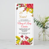 Uitnodiging voor Burst of Red 2 (Staand voorkant)