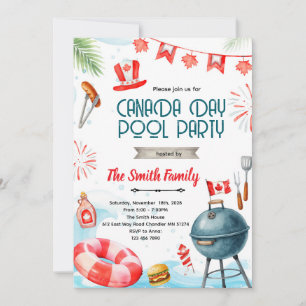 Uitnodiging voor Canada dag zwembadfeest