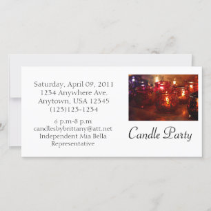 Uitnodiging voor Candle Party-foto