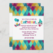 Uitnodiging voor Carnival Diamonds (Voorkant / Achterkant)