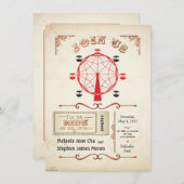  uitnodiging voor carnival Ferris (Voorkant / Achterkant)