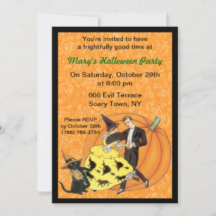 Uitnodiging voor Cat And The Fiddle Halloween-fees