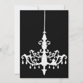 Uitnodiging voor Chandelier Birthday (Achterkant)