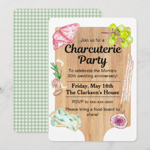 Uitnodiging voor charcuterieplank