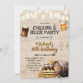 Uitnodiging voor Cheers And Beers-feestje