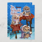 Uitnodiging voor Chocoladefeestje (Voorkant / Achterkant)