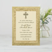 uitnodiging voor Christelijke bruiloft (Staand voorkant)