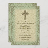 uitnodiging voor Christelijke bruiloft (Voorkant / Achterkant)