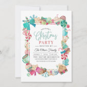 Uitnodiging voor Christmas Gingerbread Party (Voorkant)