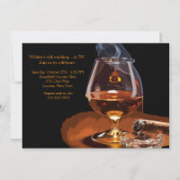 Uitnodiging voor Cigar en Brandy