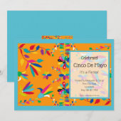 Uitnodiging voor Cinco de Mayo-feest (Voorkant / Achterkant)