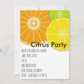 Uitnodiging voor Citrus-partij (Voorkant)